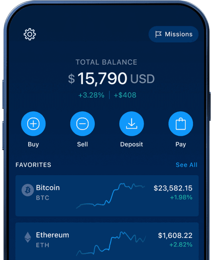 Phone image showing the Crypto.com app screen and user interface