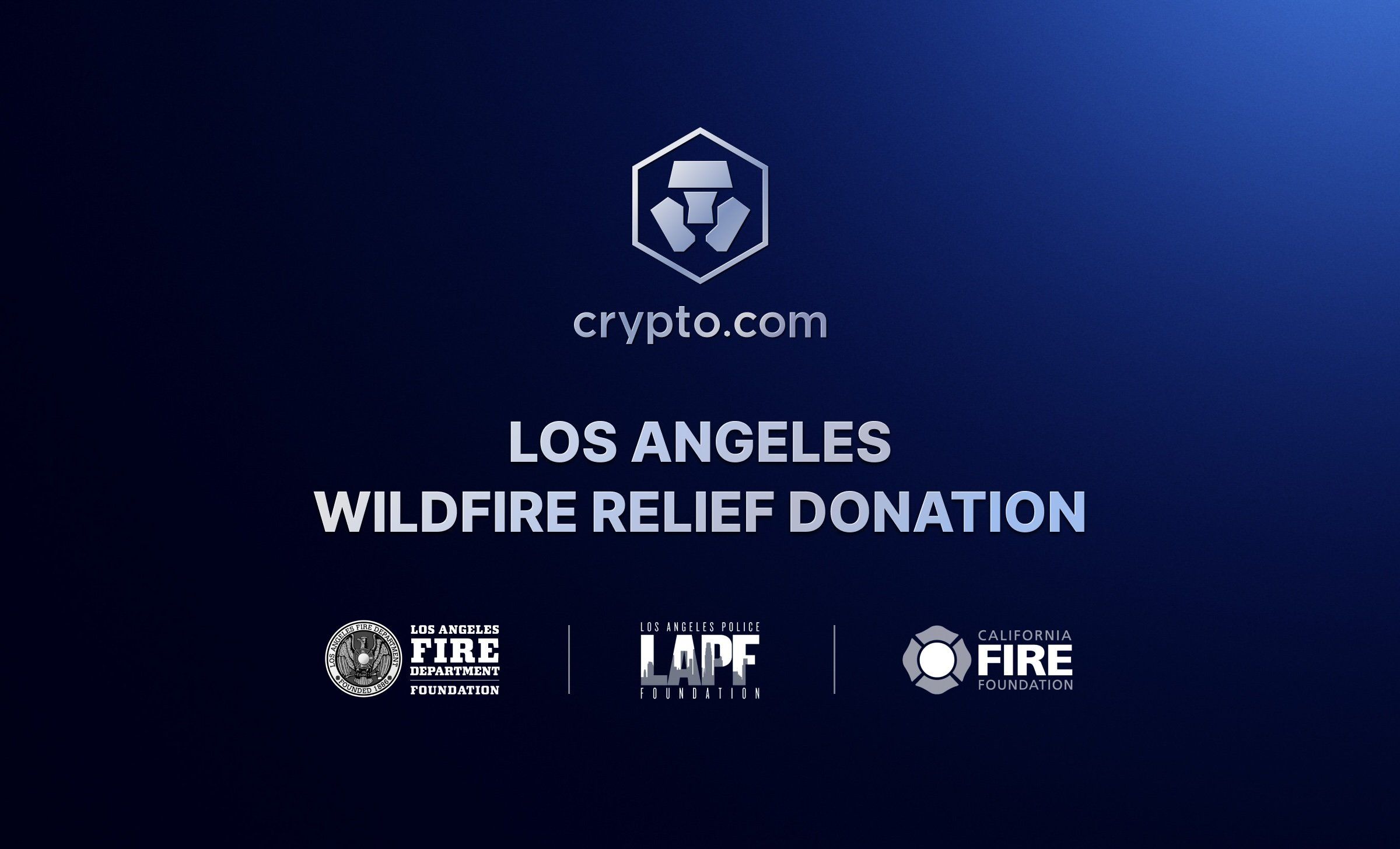 Crypto.com To Donate USD $1 Million to Support Los Angeles Wildfire Relief Efforts